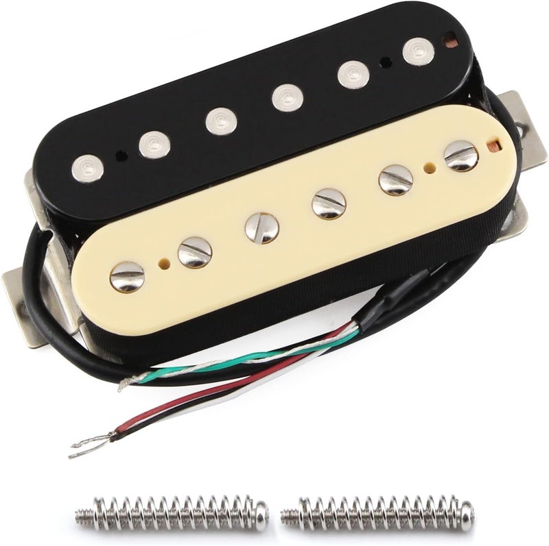 FLEOR Zebra Guitar Humbucker Pickups Alnico 5 Bridge Pickup 14-15k - Image 1